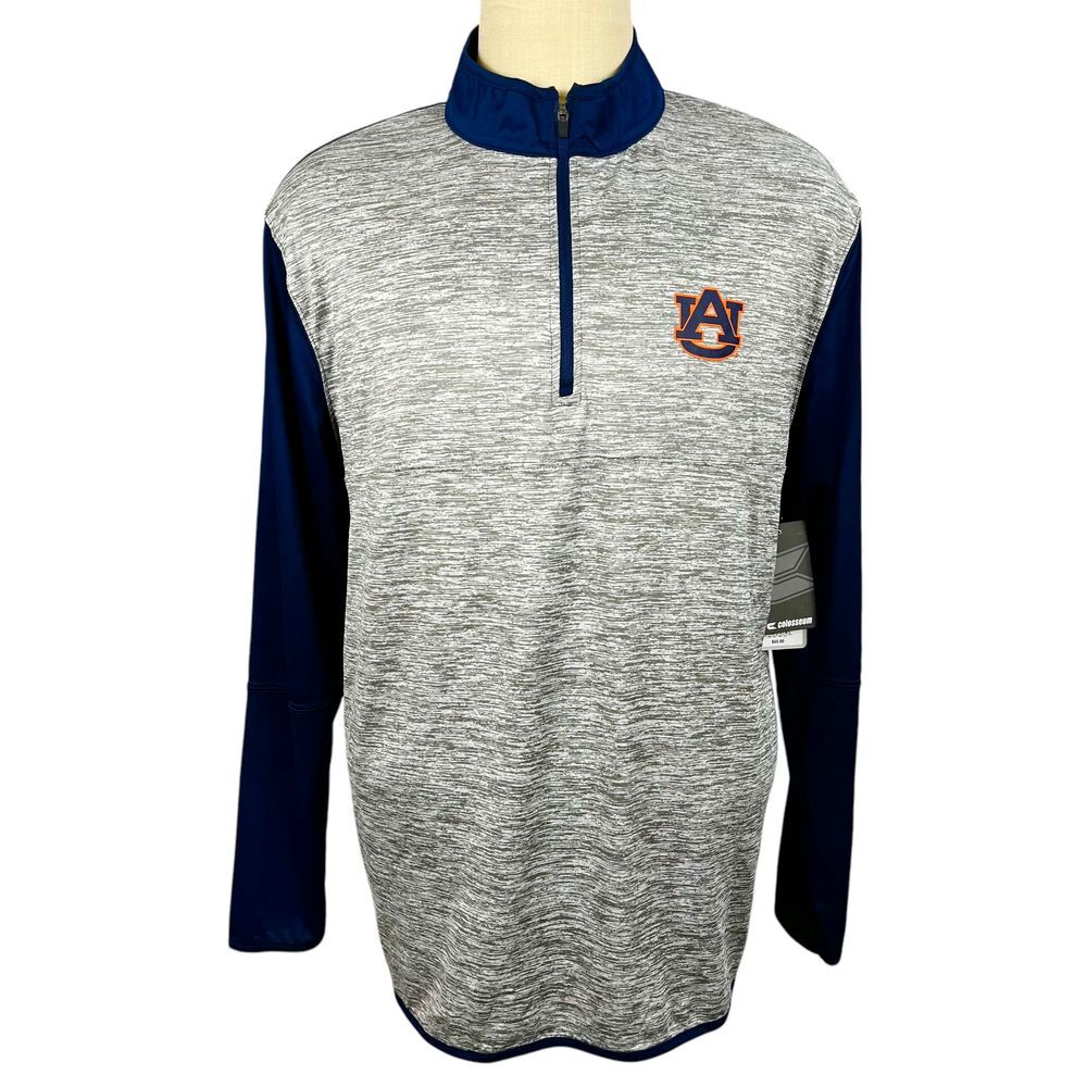 Colosseum Auburn Tigers Athletic 1/4 Zip Long Sleeve Pullover Shirt Mens size XL